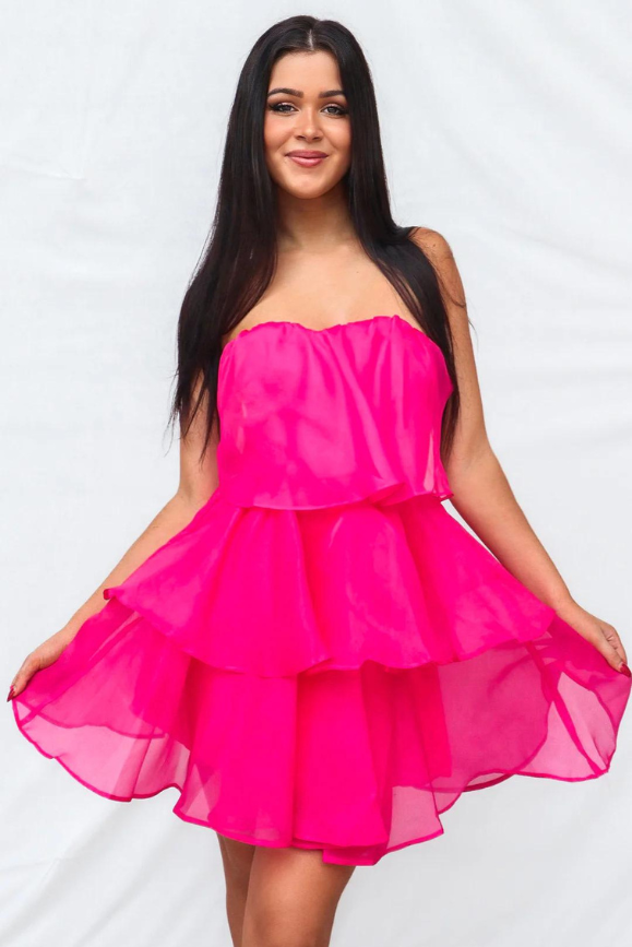 Gina Hot Pink Mini - Angel Lane Clothing