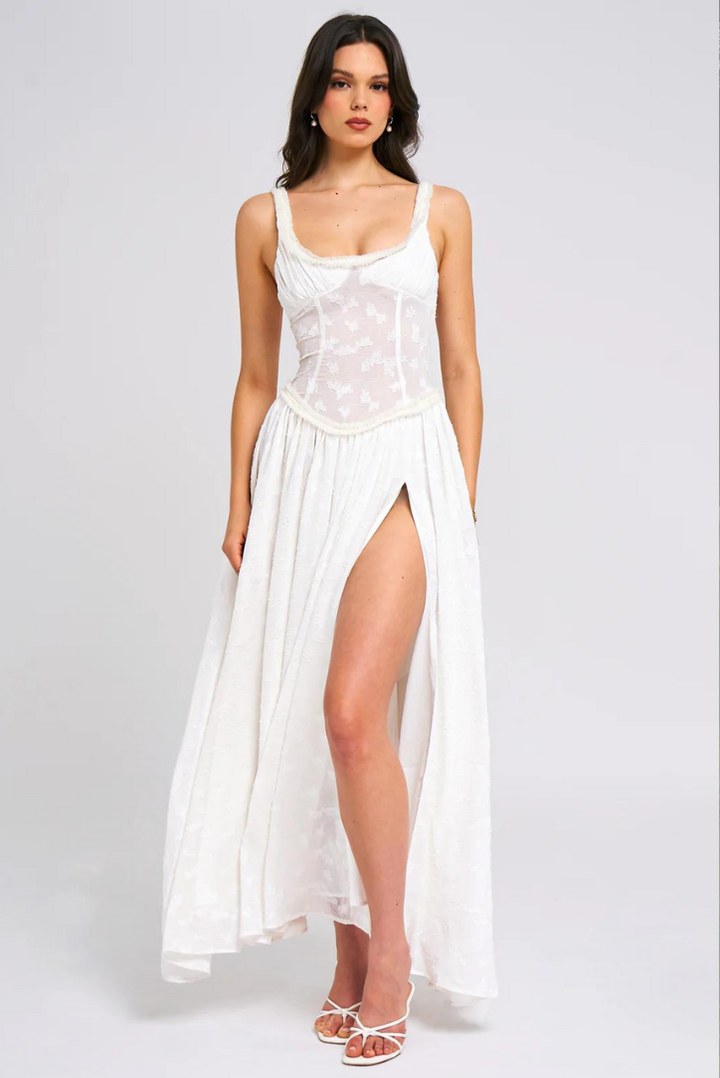 Jeneen Maxi- Ivory - Angel Lane Clothing