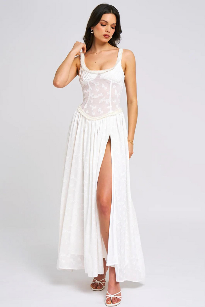 Jeneen Maxi- Ivory - Angel Lane Clothing