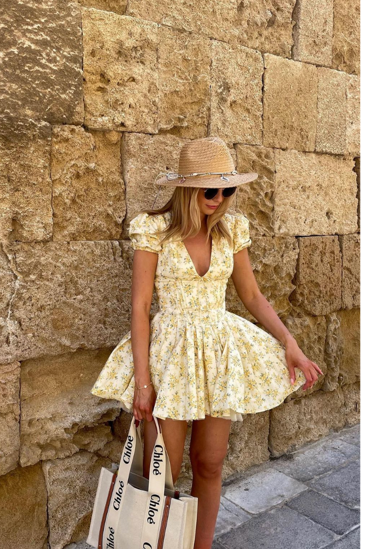 Katerina Floral Mini - Angel Lane Clothing