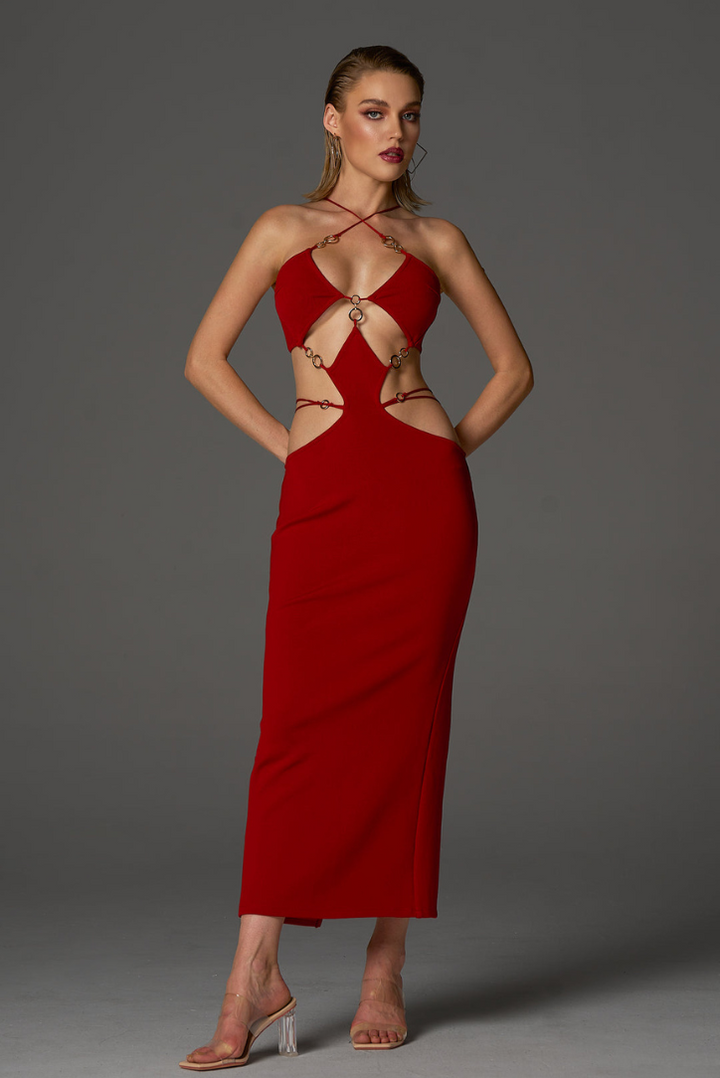 Kendall Maxi- Red - Angel Lane Clothing