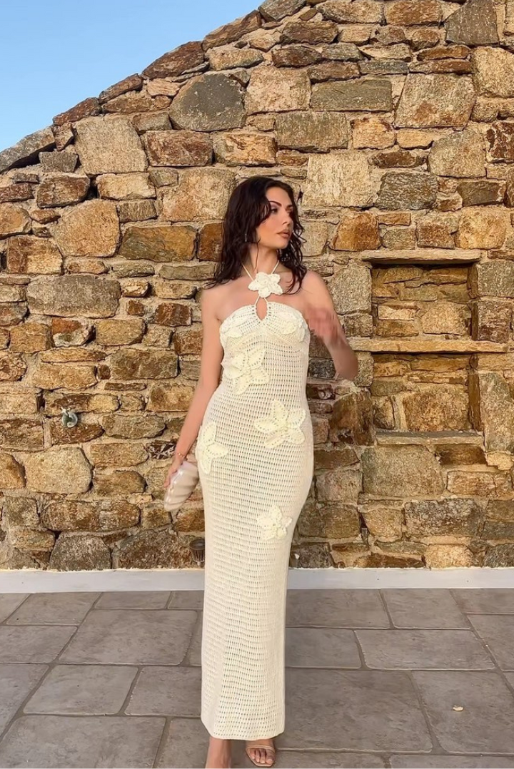 Kiara Crochet Maxi- White - Angel Lane Clothing