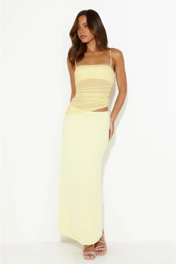 Kylah Yellow Maxi - Angel Lane Clothing