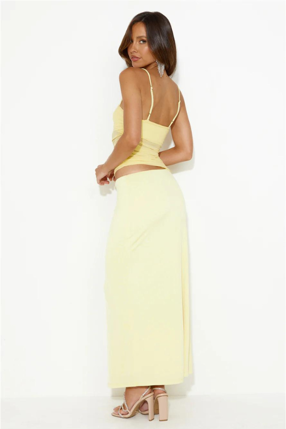 Kylah Yellow Maxi - Angel Lane Clothing