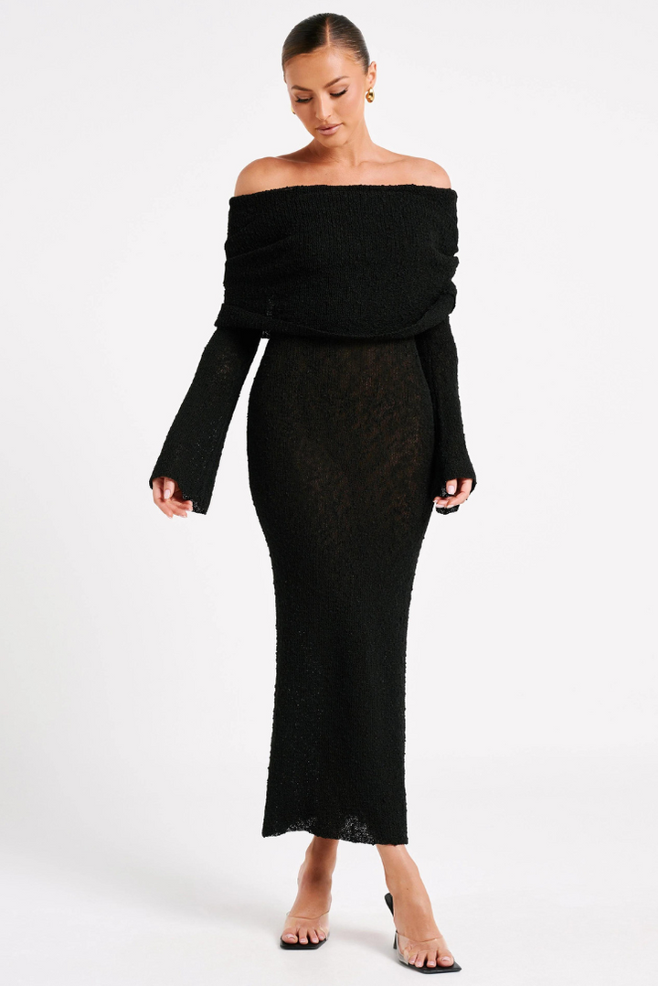 Layell Boucle Maxi- Black - Angel Lane Clothing