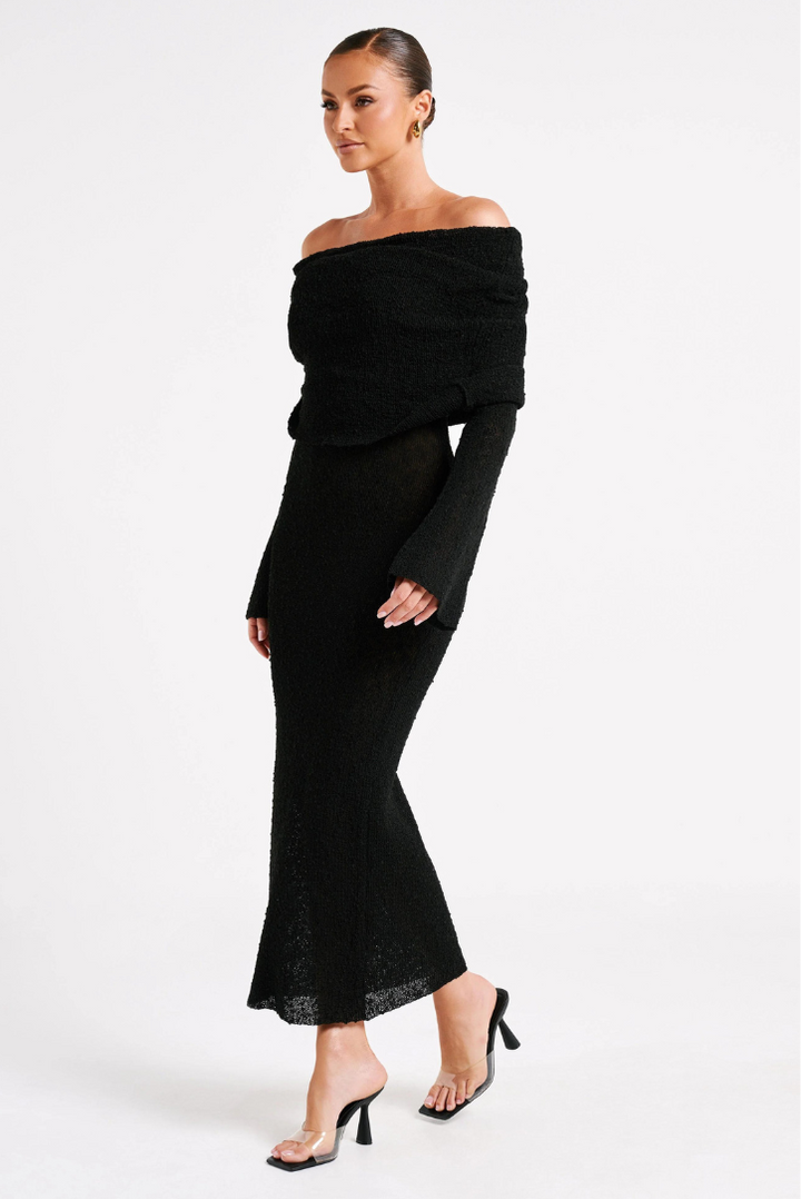 Layell Boucle Maxi- Black - Angel Lane Clothing