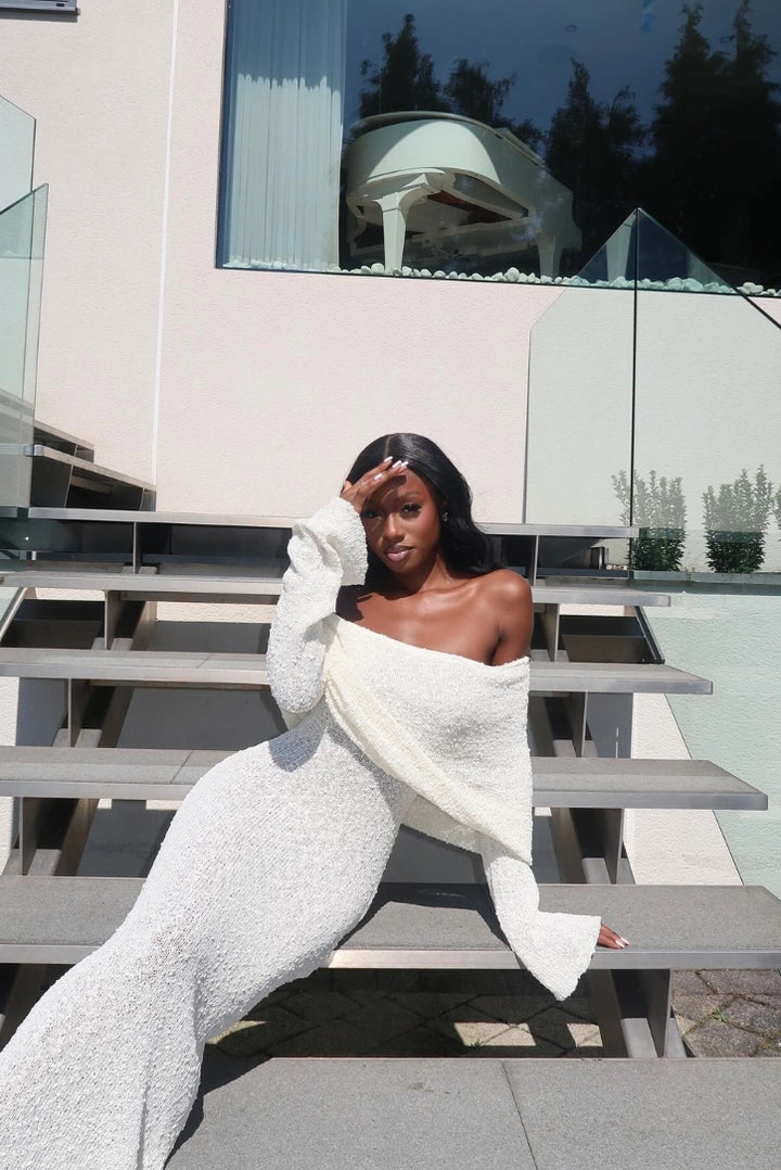 Layell Boucle Maxi- White - Angel Lane Clothing