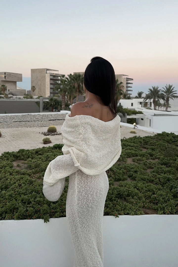 Layell Boucle Maxi- White - Angel Lane Clothing