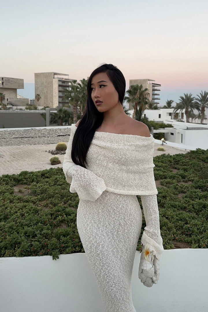 Layell Boucle Maxi- White - Angel Lane Clothing