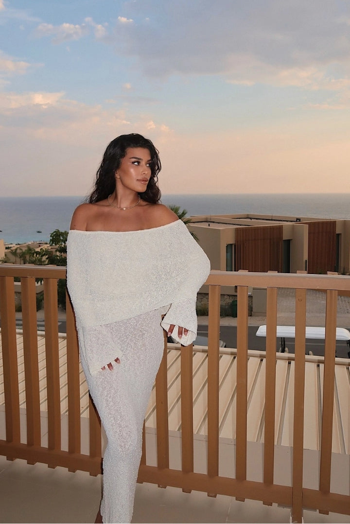 Layell Boucle Maxi- White - Angel Lane Clothing