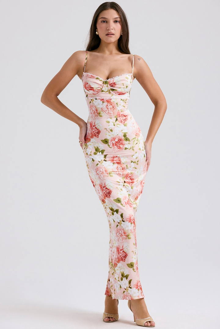 Layla Floral Maxi - Angel Lane Clothing
