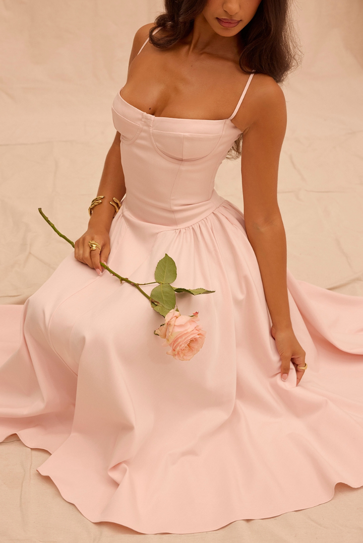 Leah Midi- Blush - Angel Lane Clothing