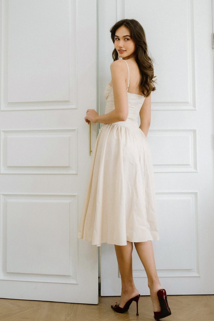 Leah Midi- Ivory - Angel Lane Clothing