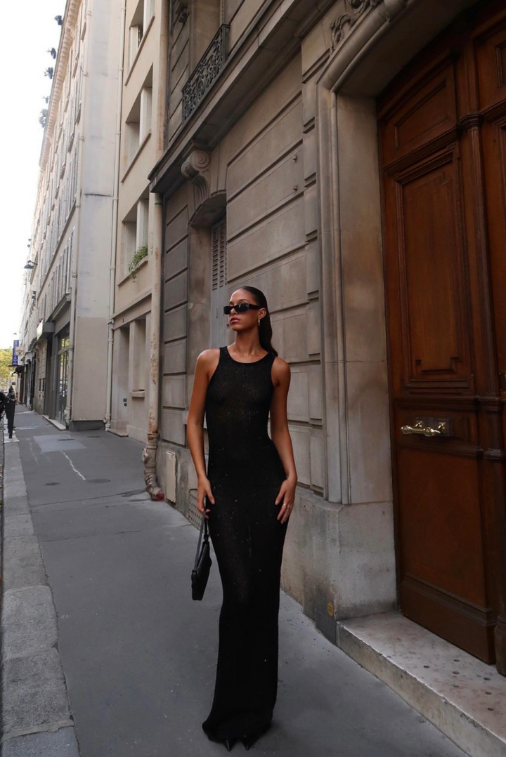 Levina Sequin Maxi- Black - Angel Lane Clothing