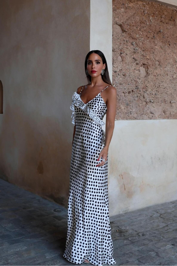 Lillian Polka Dot Maxi - Angel Lane Clothing