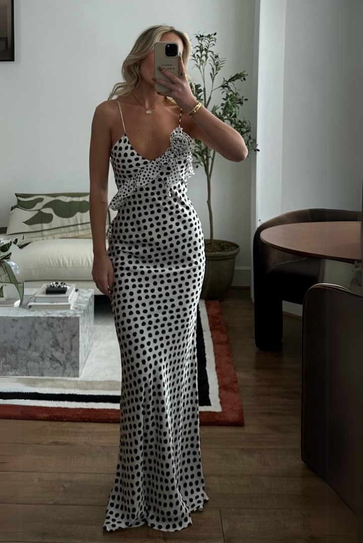 Lillian Polka Dot Maxi - Angel Lane Clothing