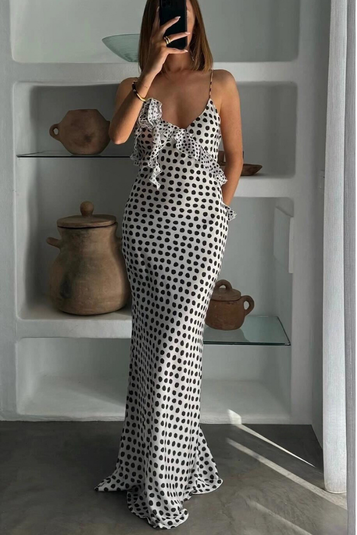 Lillian Polka Dot Maxi - Angel Lane Clothing