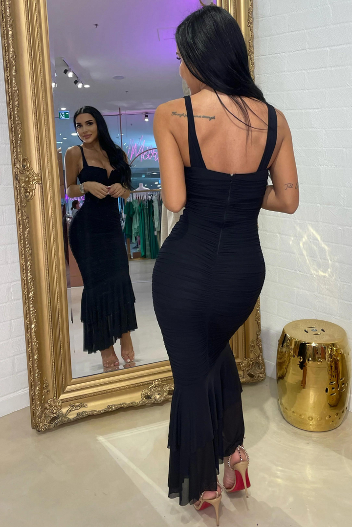 Lucia Maxi- Black - Angel Lane Clothing