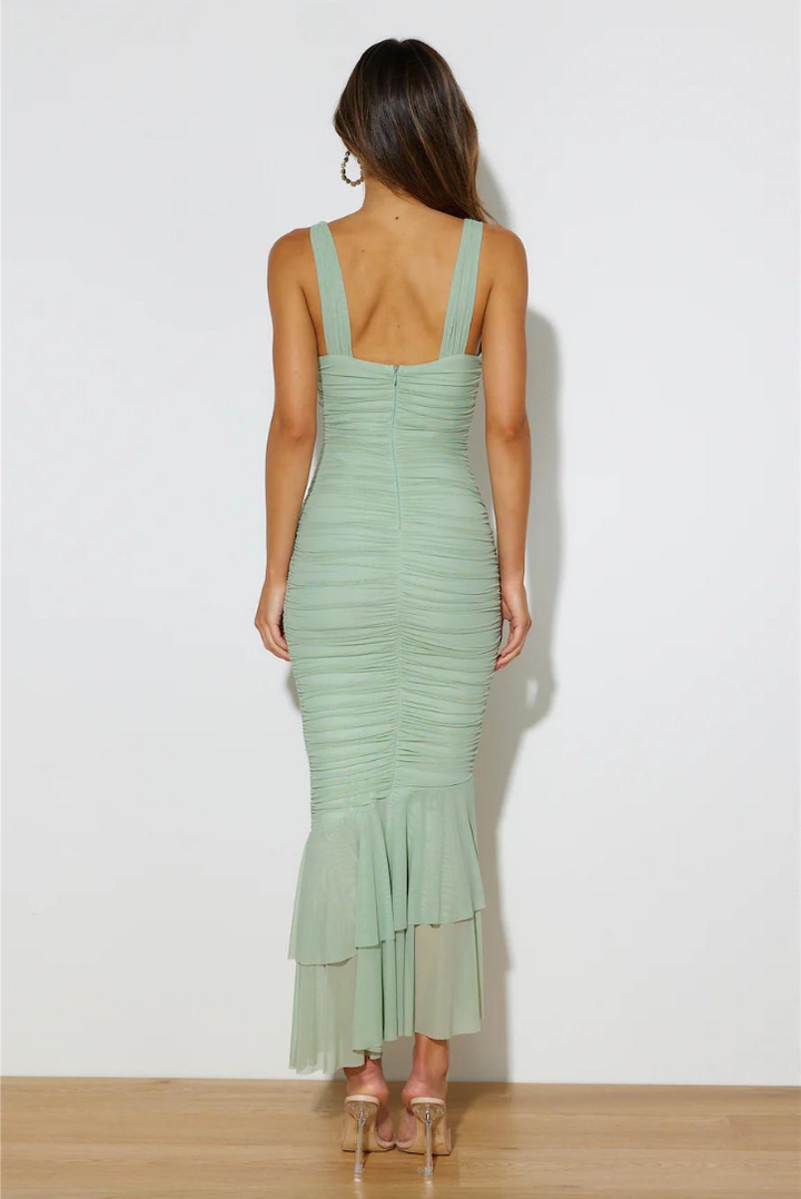 Lucia Maxi- Olive - Angel Lane Clothing