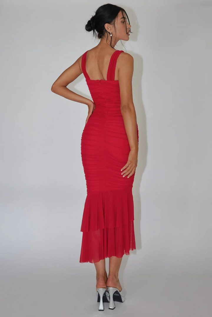 Lucia Maxi- Red - Angel Lane Clothing