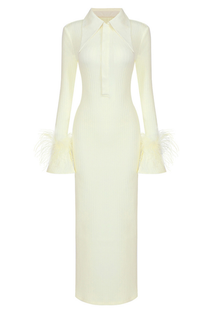 Marcella Feather Maxi - Angel Lane Clothing