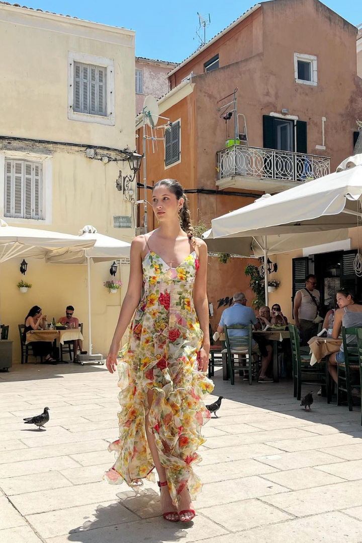 Martini Ruffle Maxi - Angel Lane Clothing