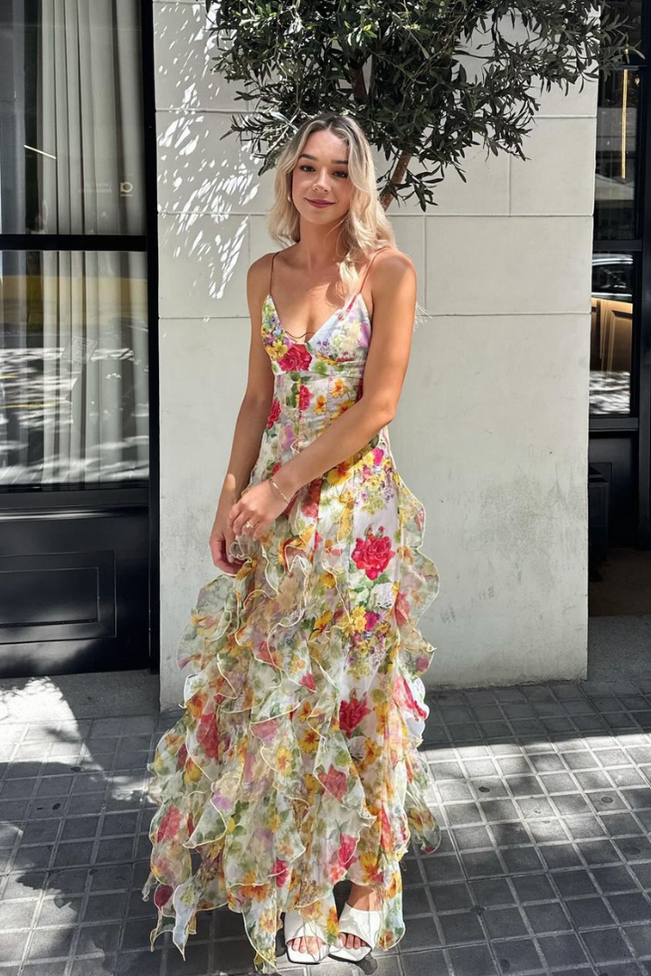 Martini Ruffle Maxi - Angel Lane Clothing