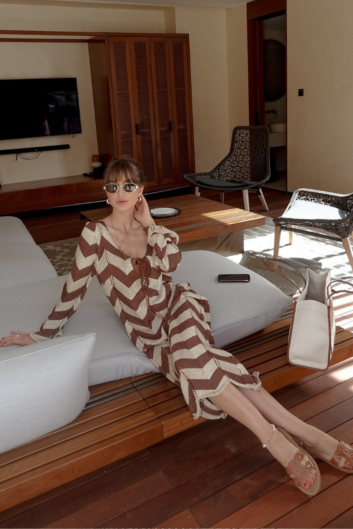 Mila Sparke Maxi- Brown - Angel Lane Clothing