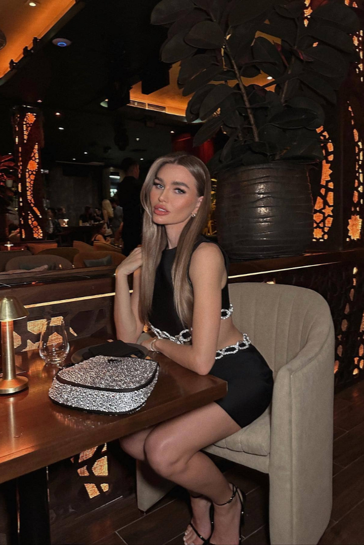 Milla Diamanté Mini- Black - Angel Lane Clothing