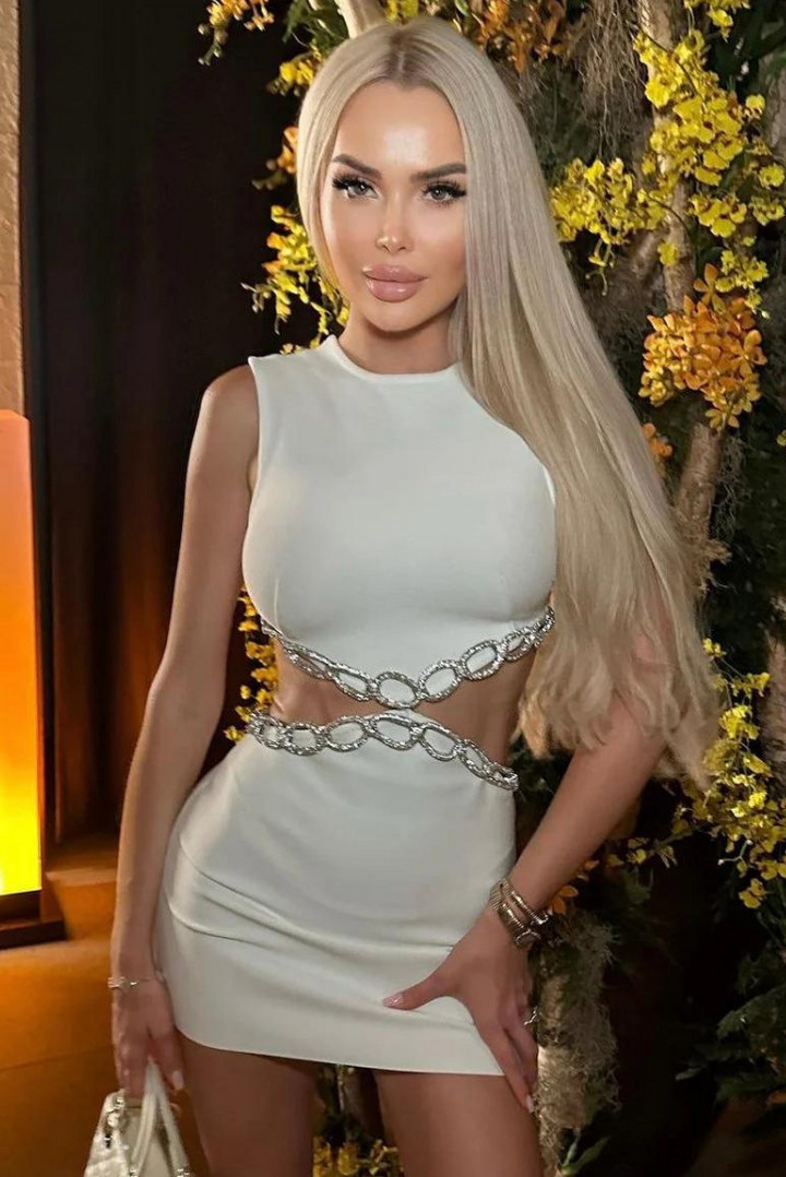 Milla Diamanté Mini- White - Angel Lane Clothing