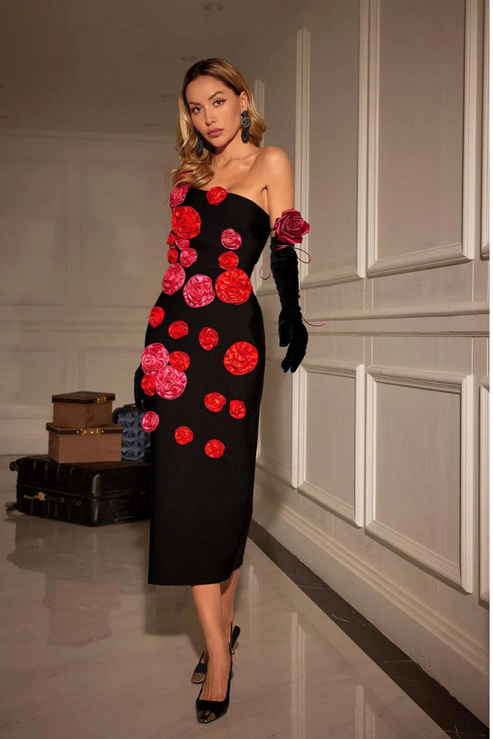 Natalia Floral Midi - Angel Lane Clothing