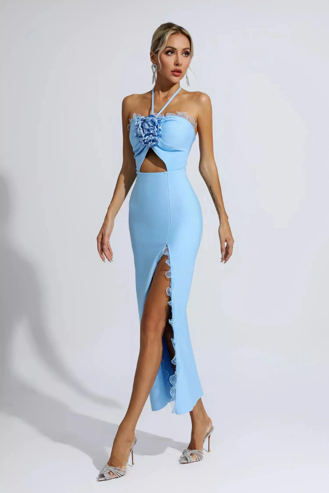 Selene Maxi- Blue - Angel Lane Clothing