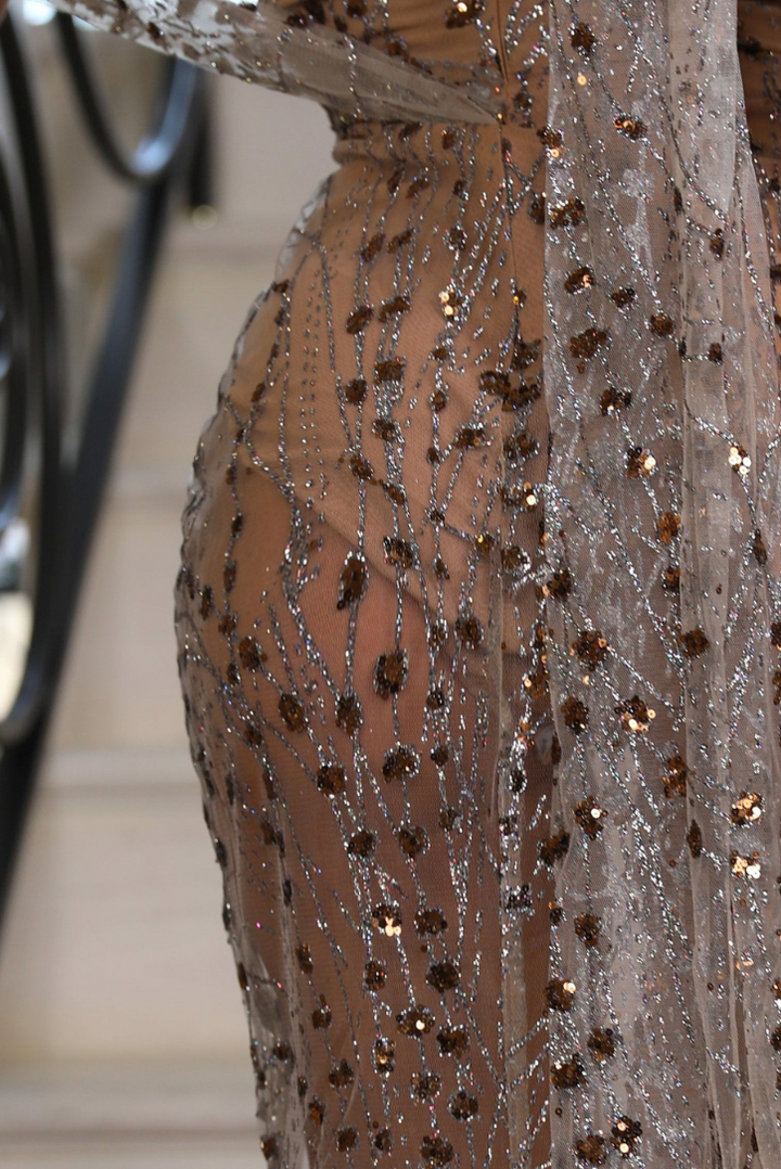 Sienna Sparkle Maxi- Bronze - Angel Lane Clothing