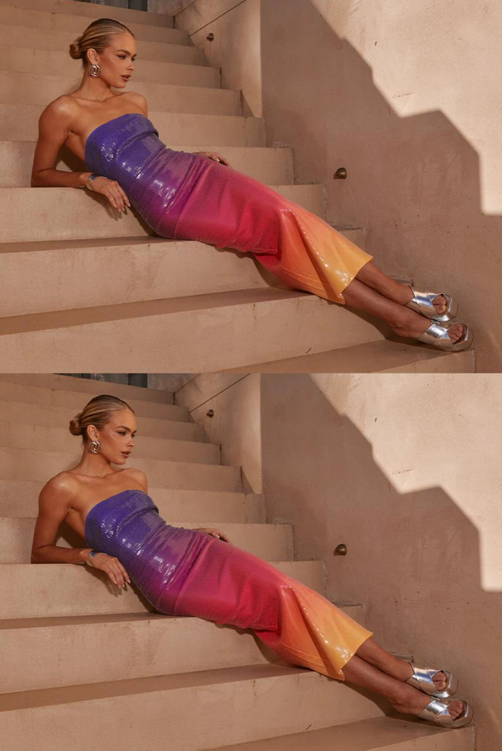 Sunset Sequin Midi - Angel Lane Clothing