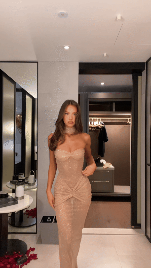 Twilight Maxi 2.0- Champagne - Angel Lane Clothing