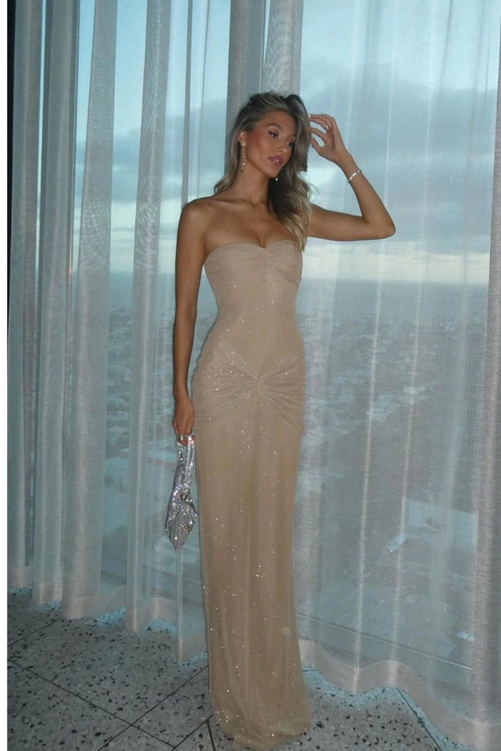 Twilight Maxi 2.0- Champagne - Angel Lane Clothing