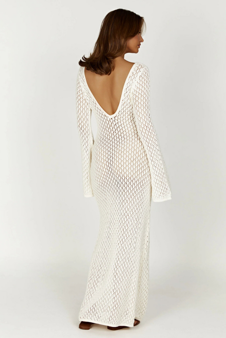 Viva Knit Maxi- Cream - Angel Lane Clothing
