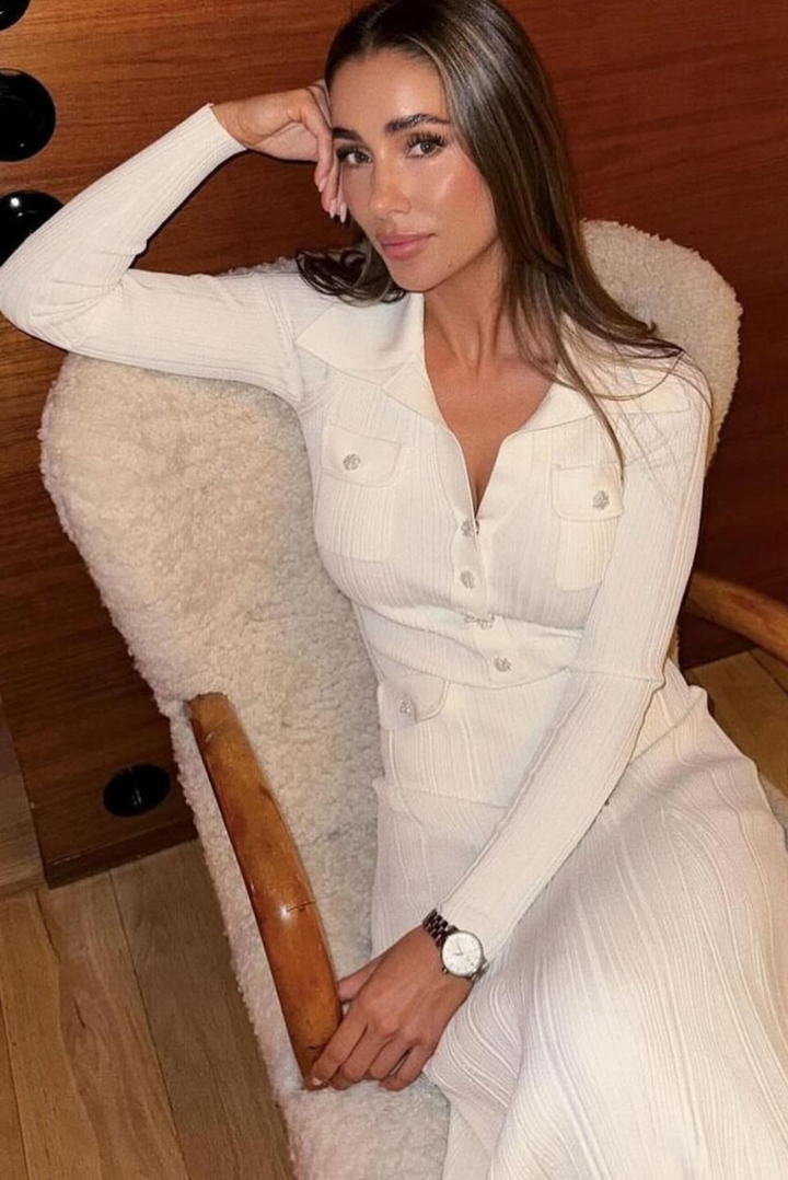 Yasmine Knit Maxi- White - Angel Lane Clothing