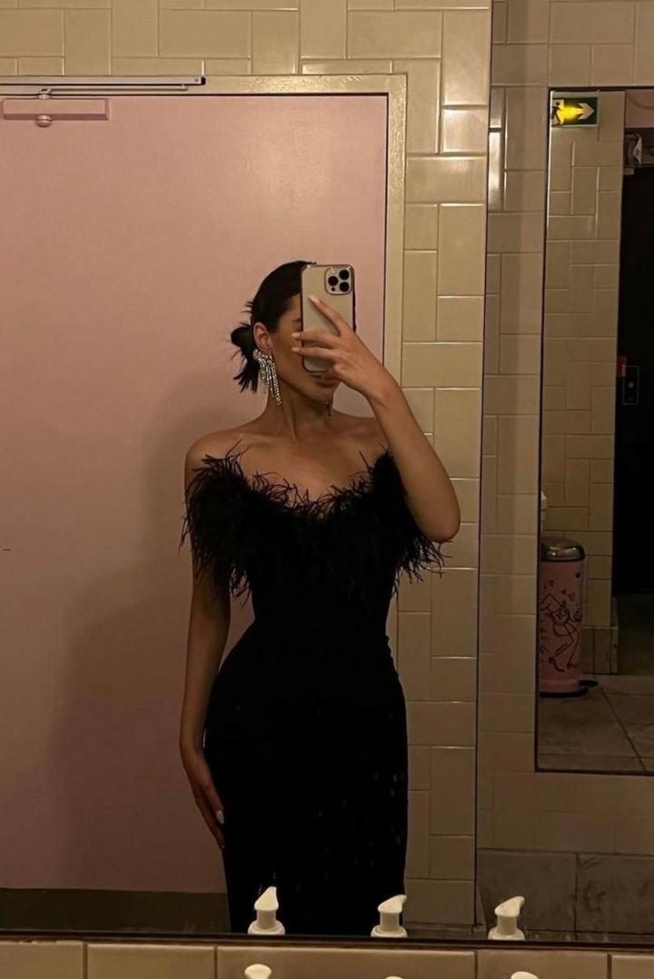 Yennora Feather Maxi - Angel Lane Clothing