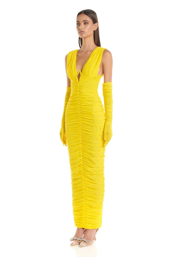 Zoe Maxi- Yellow - Angel Lane Clothing