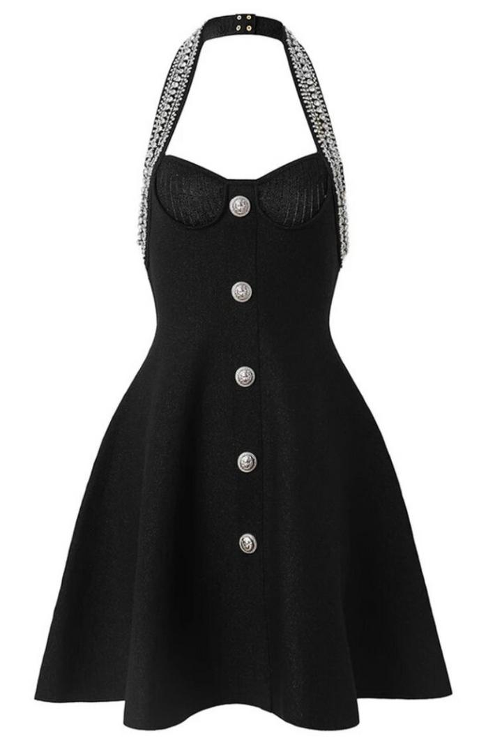 Armani Halter Mini - Angel Lane Clothing