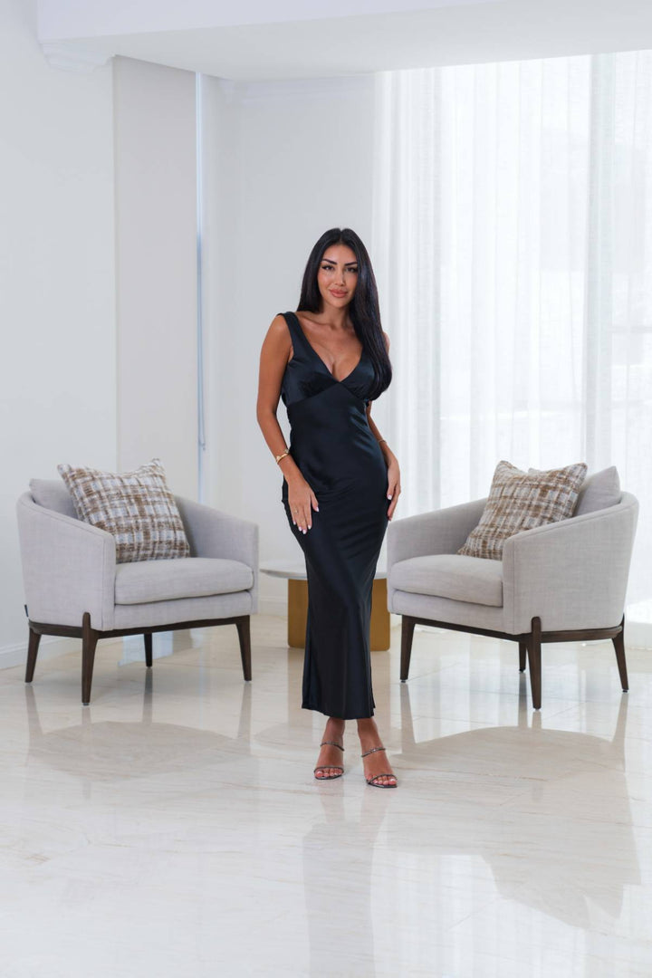 Harper Maxi Dress- Black - Angel Lane Clothing