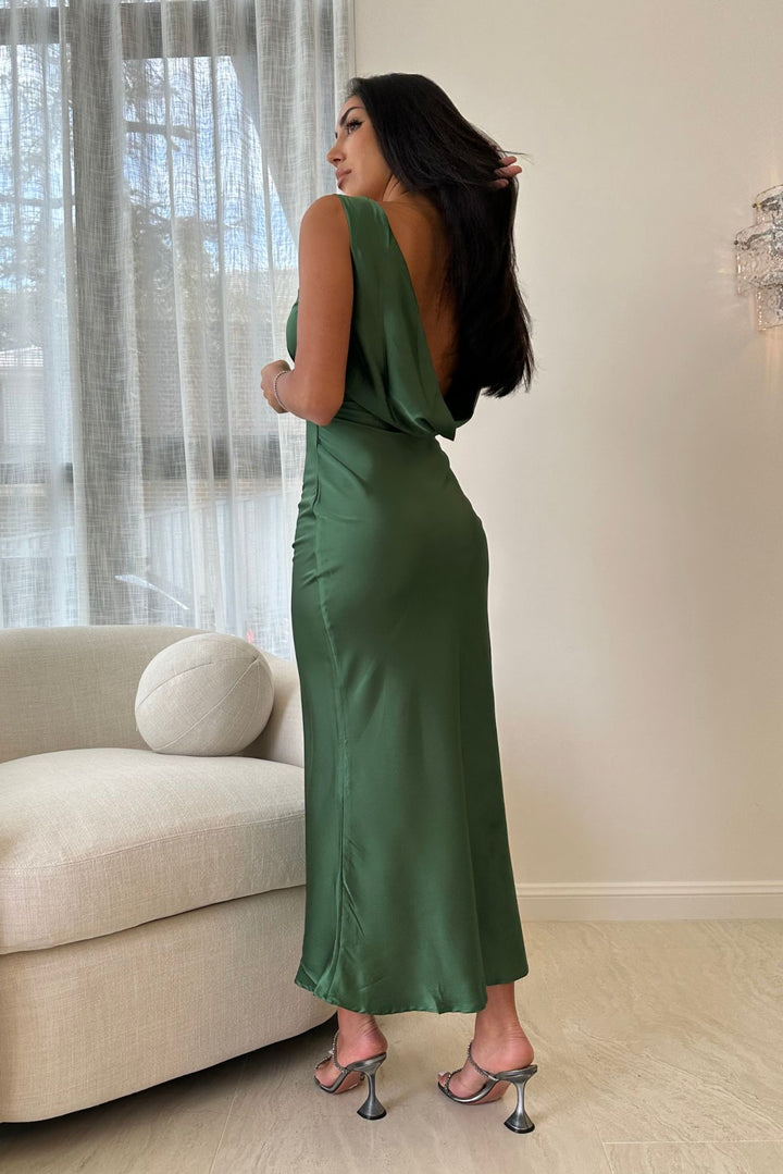 Harper Maxi Dress- Emerald - Angel Lane Clothing