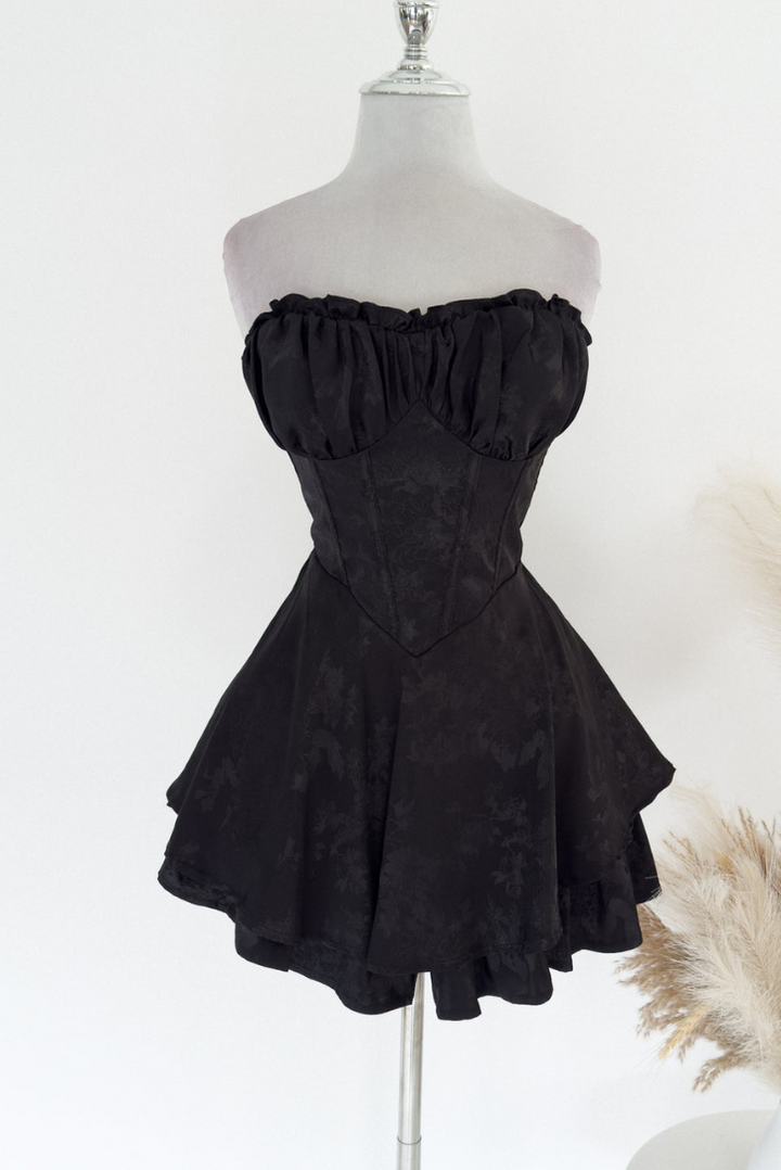 Mariposa Playsuit- Black - Angel Lane Clothing
