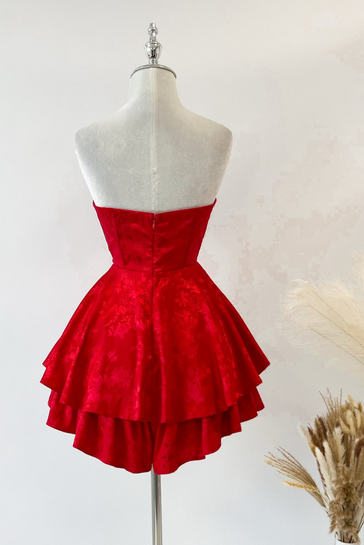 Mariposa Playsuit- Red - Angel Lane Clothing