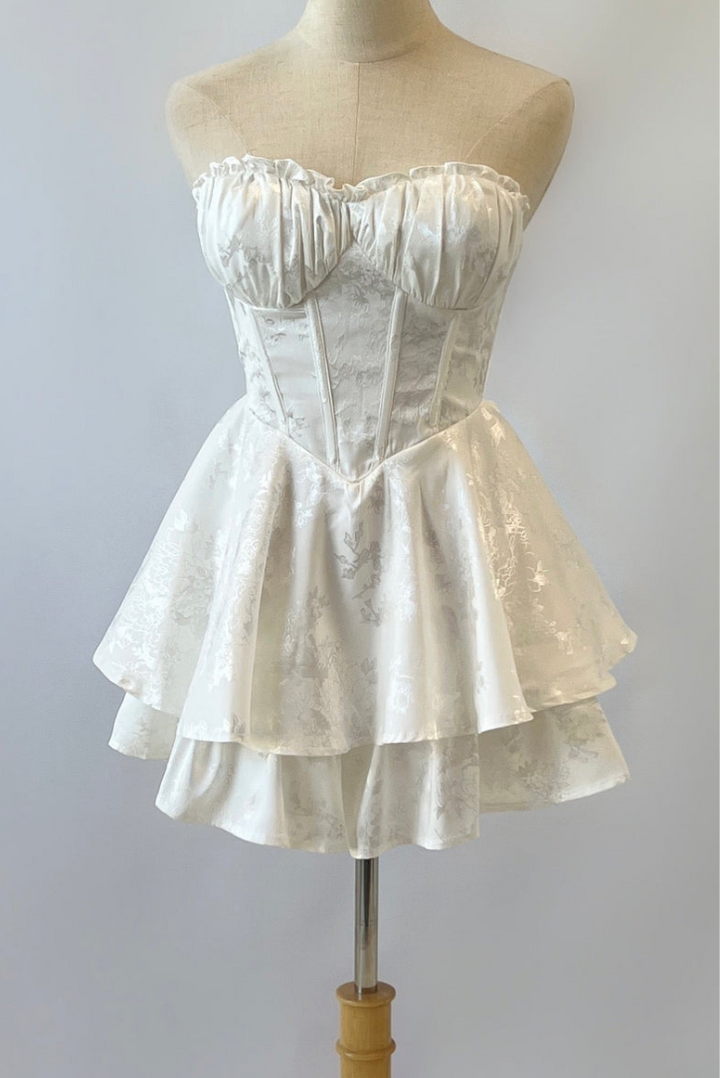 Mariposa Playsuit- White - Angel Lane Clothing