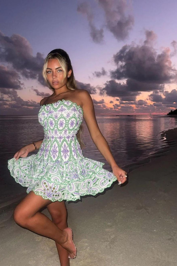 Monaco Mini Dress- Rosemary - Angel Lane Clothing