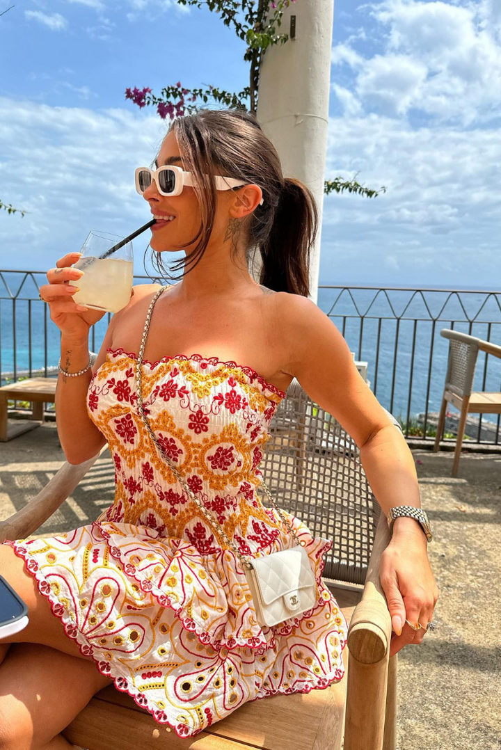 Monaco Mini Dress- Sunset - Angel Lane Clothing