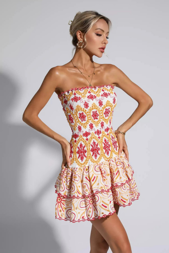 Monaco Mini Dress- Sunset - Angel Lane Clothing