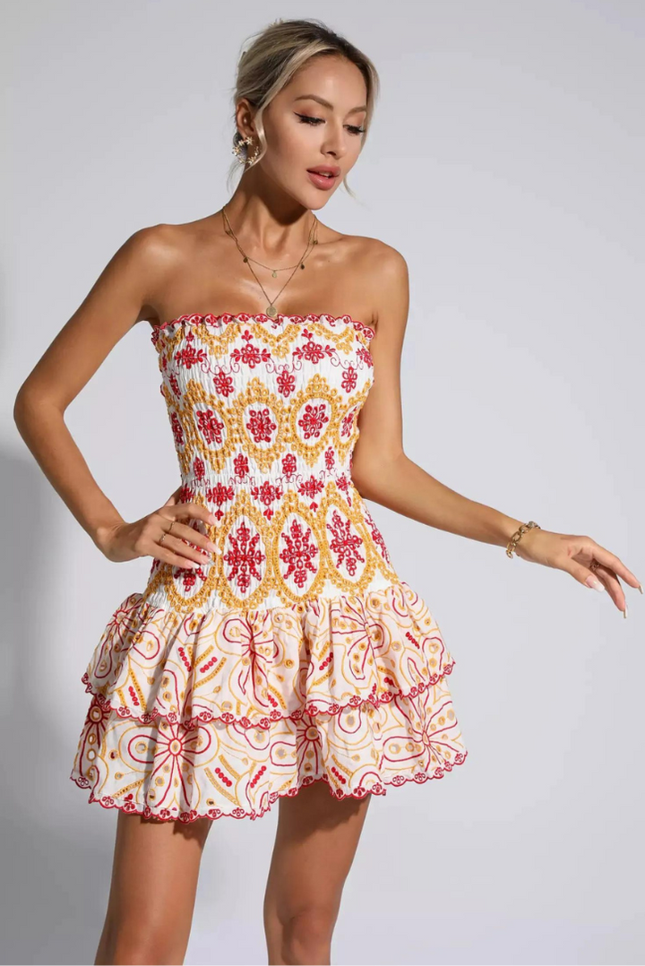 Monaco Mini Dress- Sunset - Angel Lane Clothing